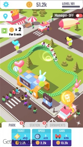 دانلود بازی Idle Roller Coaster اندروید