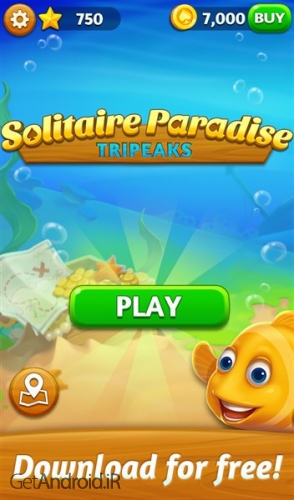 دانلود بازی Solitaire Paradise Tripeaks اندروید