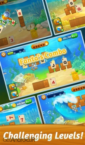 دانلود بازی Solitaire Paradise Tripeaks اندروید