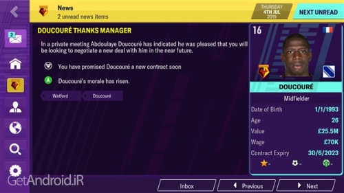 دانلود بازی Football Manager 2020 Mobile اندروید