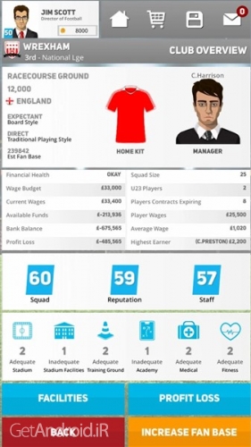 دانلود بازی Club Soccer Director 2020 اندروید