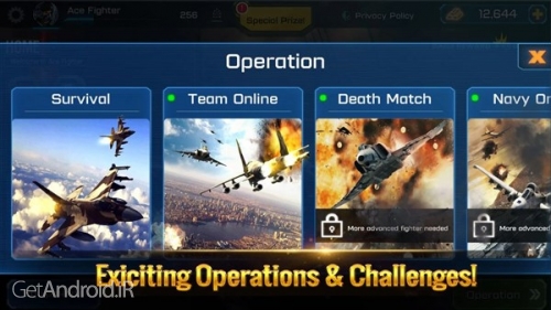 دانلود بازی Ace Fighter Modern Air Combat Jet Warplanes اندروید