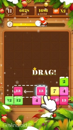 دانلود بازی Drag n Merge Block Puzzle اندروید