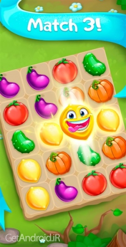 دانلود بازی Funny Farm match 3 Puzzle game اندروید