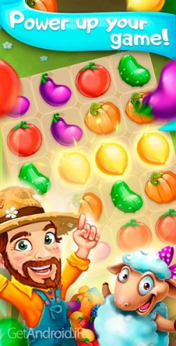 دانلود بازی Funny Farm match 3 Puzzle game اندروید