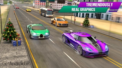 دانلود بازی Crazy Car Traffic Racing Games 2019 اندروید