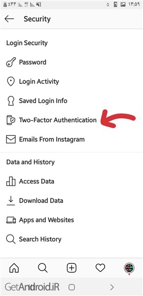 آموزش فعال سازی تایید دو مرحله ای در اینستاگرام