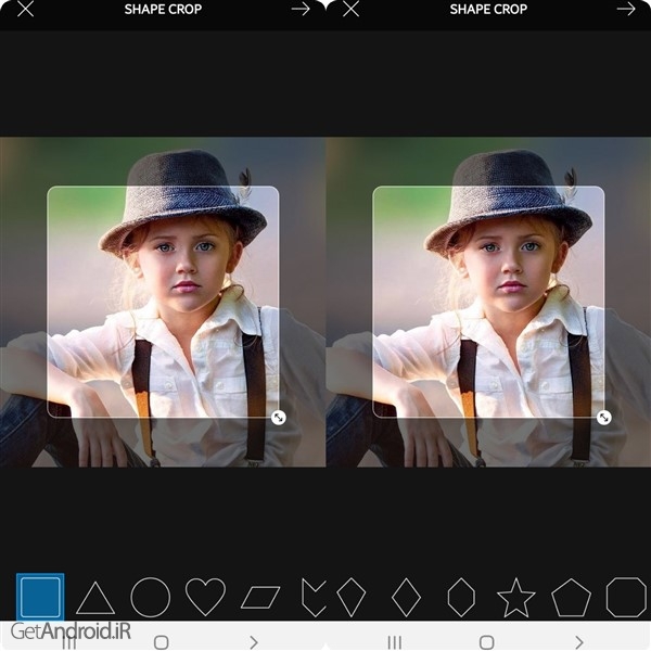 آموزش Crop عکس به شکل های دلخواه در نرم افزار PicsArt