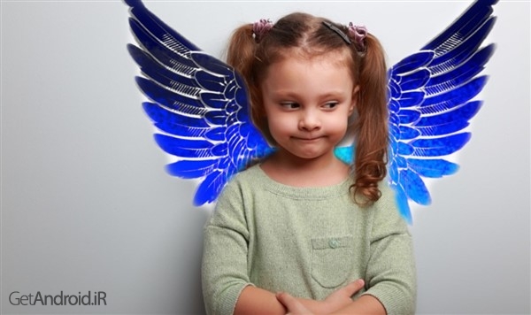 آموزش اضافه کردن بال فرشته به عکس با PicsArt