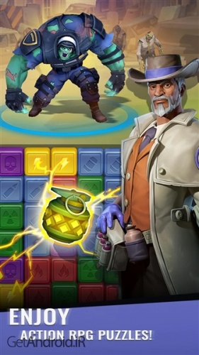دانلود بازی Zombie Blast Squad Epic Match 3 puzzle اندروید