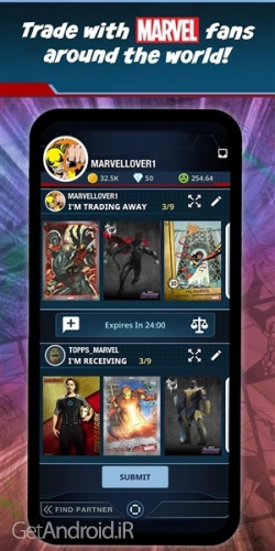 دانلود بازی MARVEL Collect  by Topps اندروید