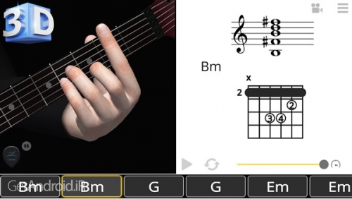 دانلود برنامه Guitar 3D Chords by Polygonium اندروید