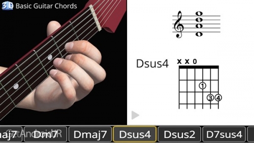 دانلود برنامه Guitar 3D Chords by Polygonium اندروید