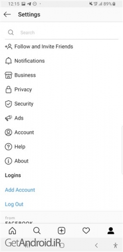 آموزش خارج شدن از حالت بیزینس اینستاگرام