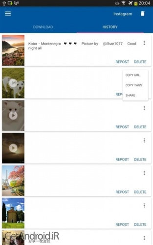 دانلود برنامه Video Downloader - for Instagram Repost App اندروید