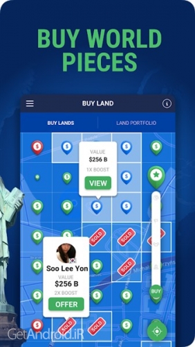 دانلود بازی Landlord Tycoon Money Investing Idle with GPS اندروید