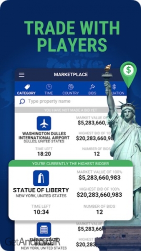 دانلود بازی Landlord Tycoon Money Investing Idle with GPS اندروید