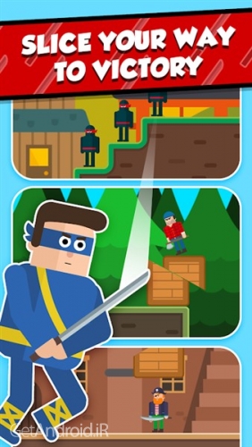 دانلود بازی Mr Ninja Slicey Puzzles اندروید