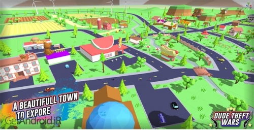 دانلود بازی Dude Theft Wars Open World Sandbox Simulator BETA اندروید