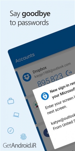 دانلود برنامه Microsoft Authenticator اندروید