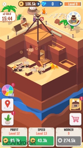 دانلود بازی Idle Digging Tycoon اندروید