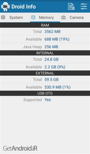 دانلود برنامه Droid Hardware Info اندروید