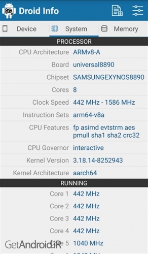 دانلود برنامه Droid Hardware Info اندروید