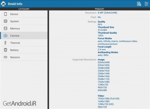 دانلود برنامه Droid Hardware Info اندروید