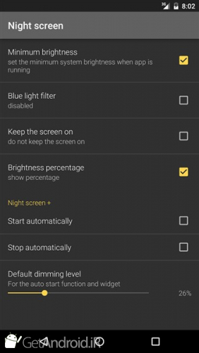 دانلود برنامه Night screen اندروید