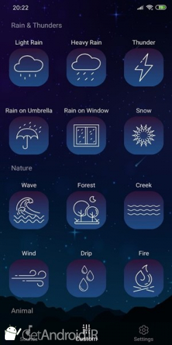 دانلود برنامه Sleep Sounds Relax Sleep Relaxing sounds اندروید