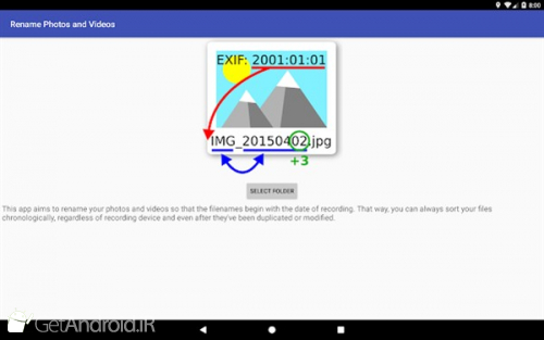 دانلود برنامه Rename Photos and Videos اندروید