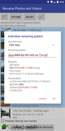 دانلود برنامه Rename Photos and Videos اندروید