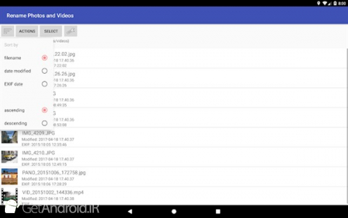 دانلود برنامه Rename Photos and Videos اندروید