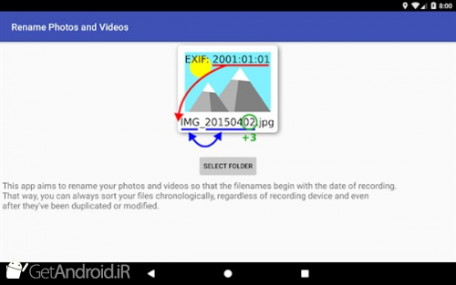 دانلود برنامه Rename Photos and Videos اندروید