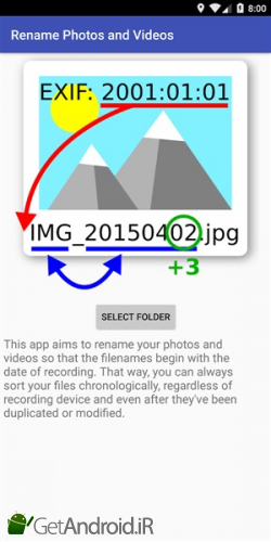 دانلود برنامه Rename Photos and Videos اندروید