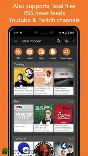 دانلود برنامه Podcast Addict اندروید