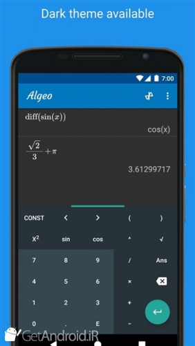 دانلود برنامه Graphing Calculator Algeo اندروید