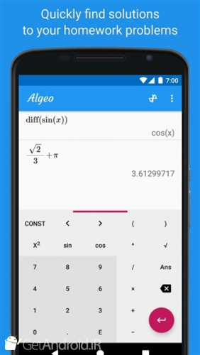 دانلود برنامه Graphing Calculator Algeo اندروید