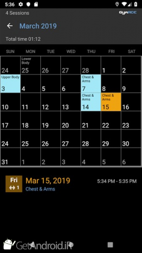 دانلود GymACE Pro: Workout Tracker & Body Log اندروید