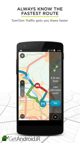 دانلود TomTom GPS Navigation - Live Traffic Alerts & Maps اندروید