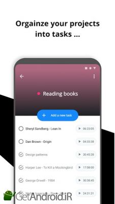 دانلود برنامه Boosted Productivity Time Tracker cover اندروید