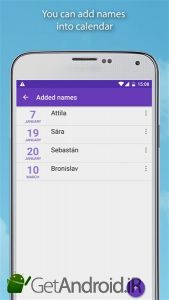 دانلود برنامه Name days Pro اندروید