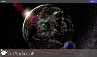 دانلود Earth & Moon in HD Gyro 3D Parallax Live Wallpaper اندروید