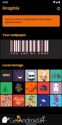 دانلود Graphix - color palette of pictures & wallpapers اندروید