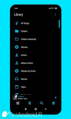 دانلود Aurora - Material Poweramp v3 Skin اندروید