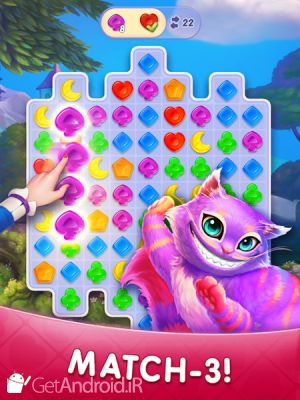 دانلود WonderMatch™－Match-3 Puzzle Alice's Adventure 2020 اندروید