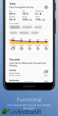 دانلود Clyma Weather Simple, Multi-source and Accurate اندروید
