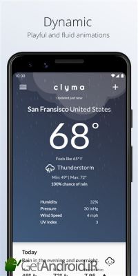 دانلود Clyma Weather Simple, Multi-source and Accurate اندروید