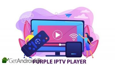 دانلود IPTV Smart Purple Player - No Ads اندروید