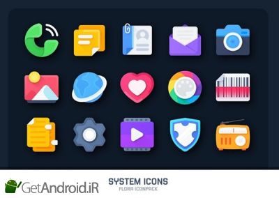 دانلود Flora  Material Icon Pack اندروید